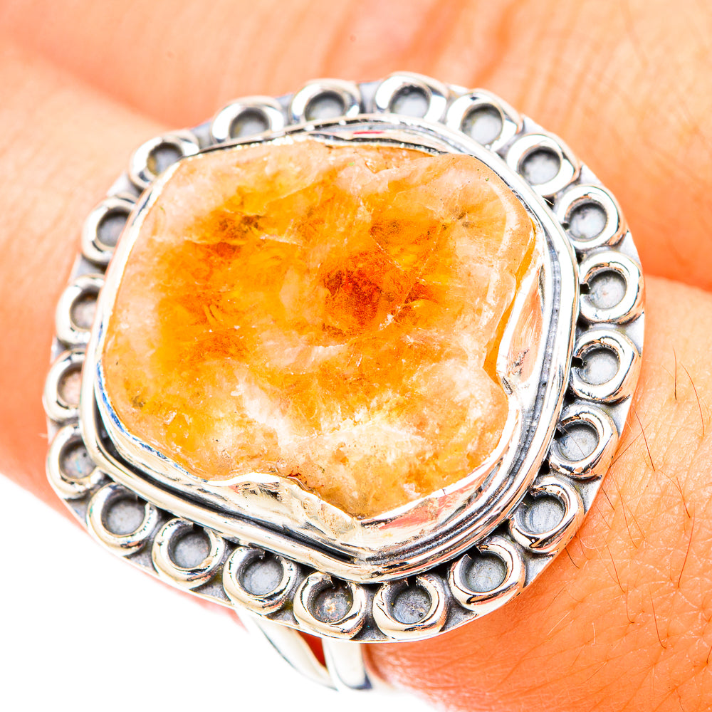 Citrine Rings handcrafted by Anasilvercos - RING119756
