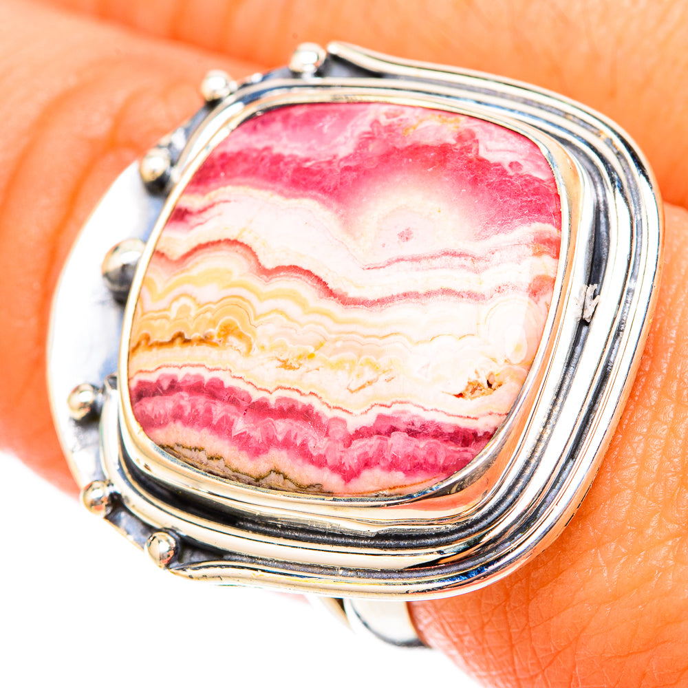 Rhodochrosite Rings handcrafted by Anasilvercos - RING119759