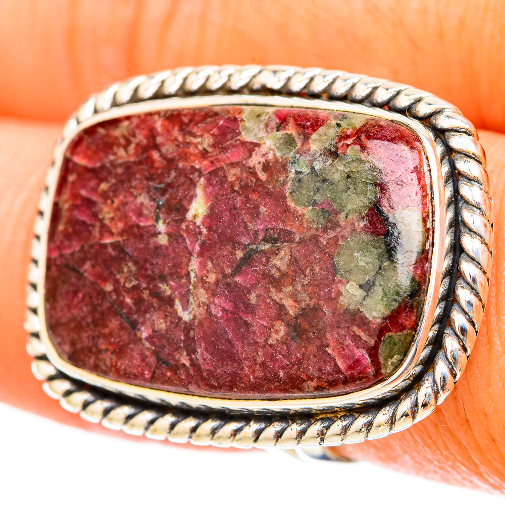 Russian Eudialyte Rings handcrafted by Anasilvercos - RING119760