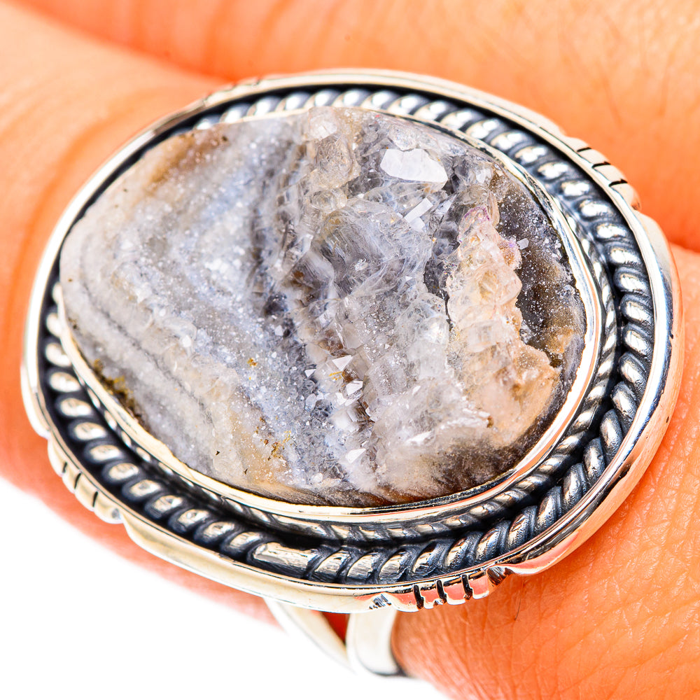 Desert Druzy Rings handcrafted by Anasilvercos - RING119775