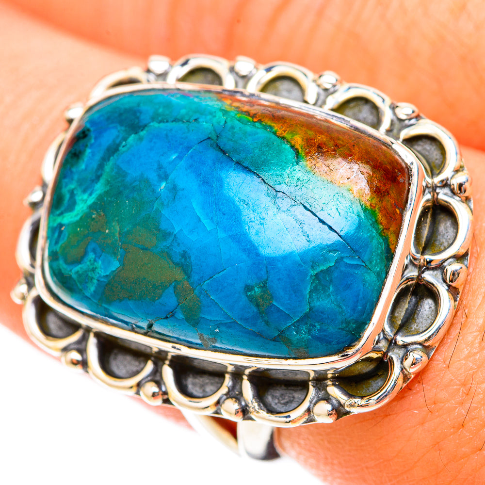 Chrysocolla Rings handcrafted by Anasilvercos - RING119776