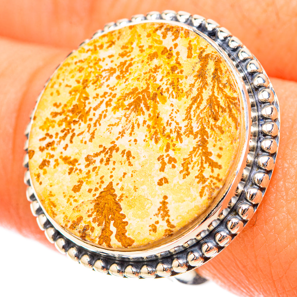 Germany Psilomelane Dendritic Rings handcrafted by Anasilvercos - RING119791