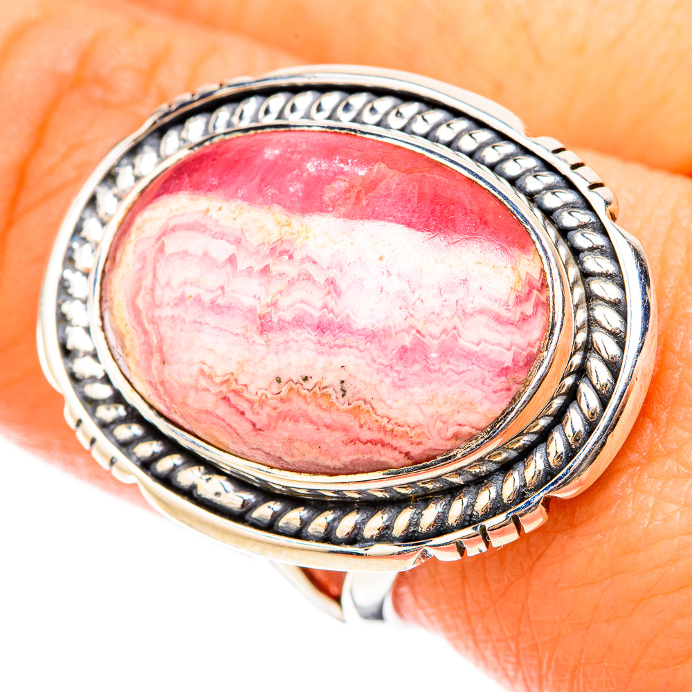 Rhodochrosite Rings handcrafted by Anasilvercos - RING119794