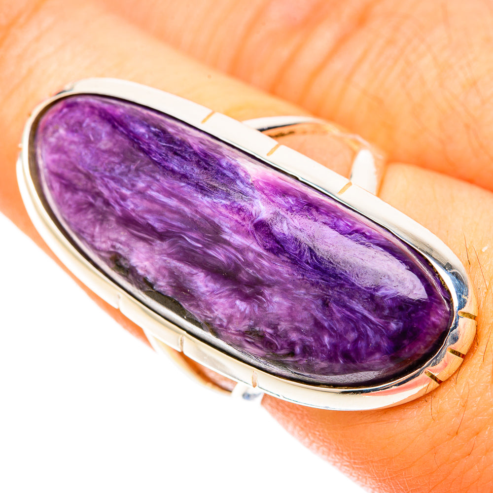 Charoite Rings handcrafted by Anasilvercos - RING119800