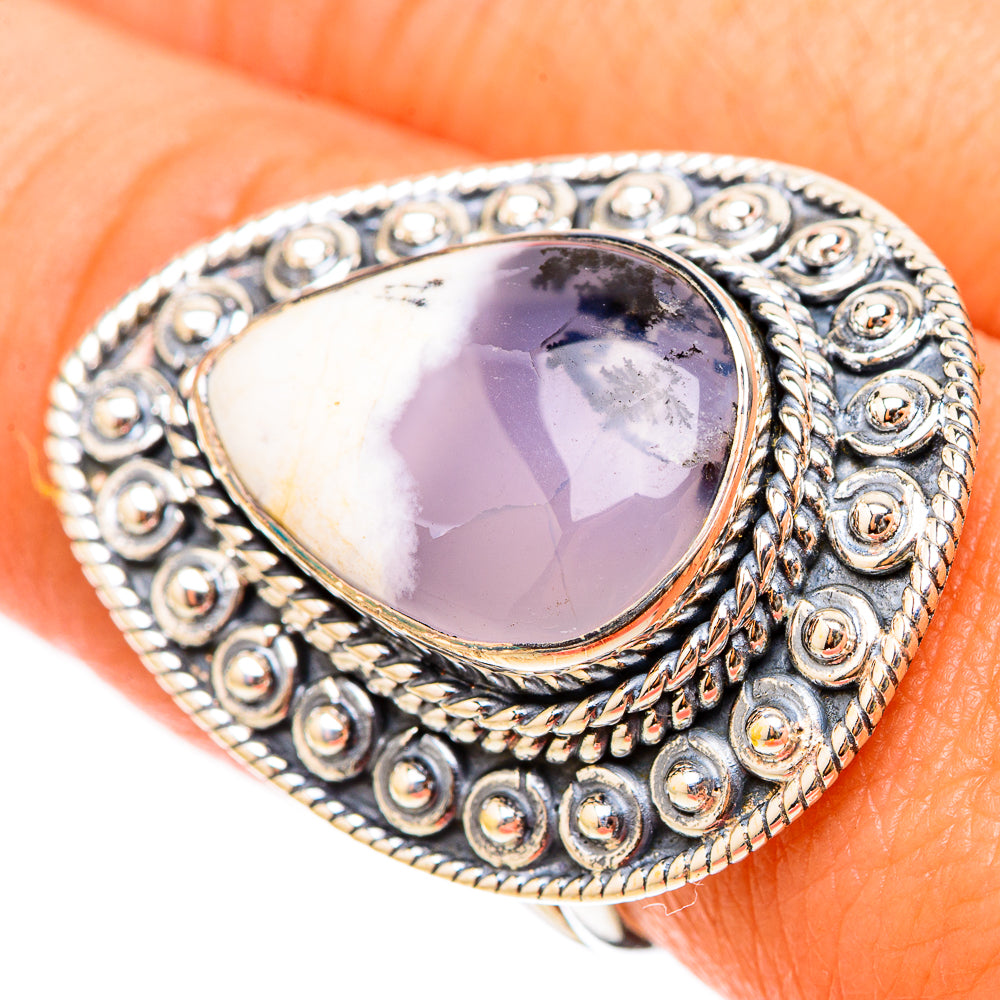 Dendritic Opal Rings handcrafted by Anasilvercos - RING119803