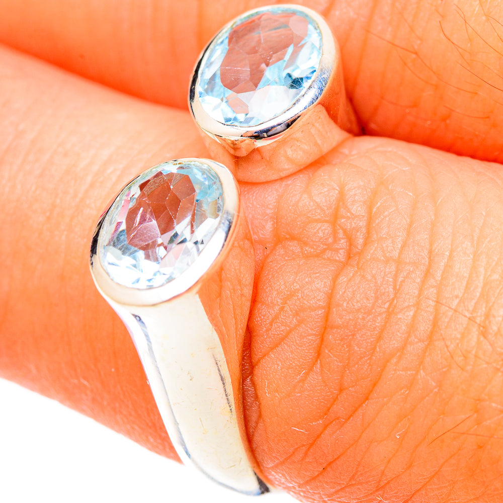 Blue Topaz Rings handcrafted by Anasilvercos - RING119817