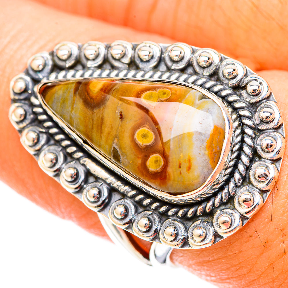 Ocean Jasper Rings handcrafted by Anasilvercos - RING119825