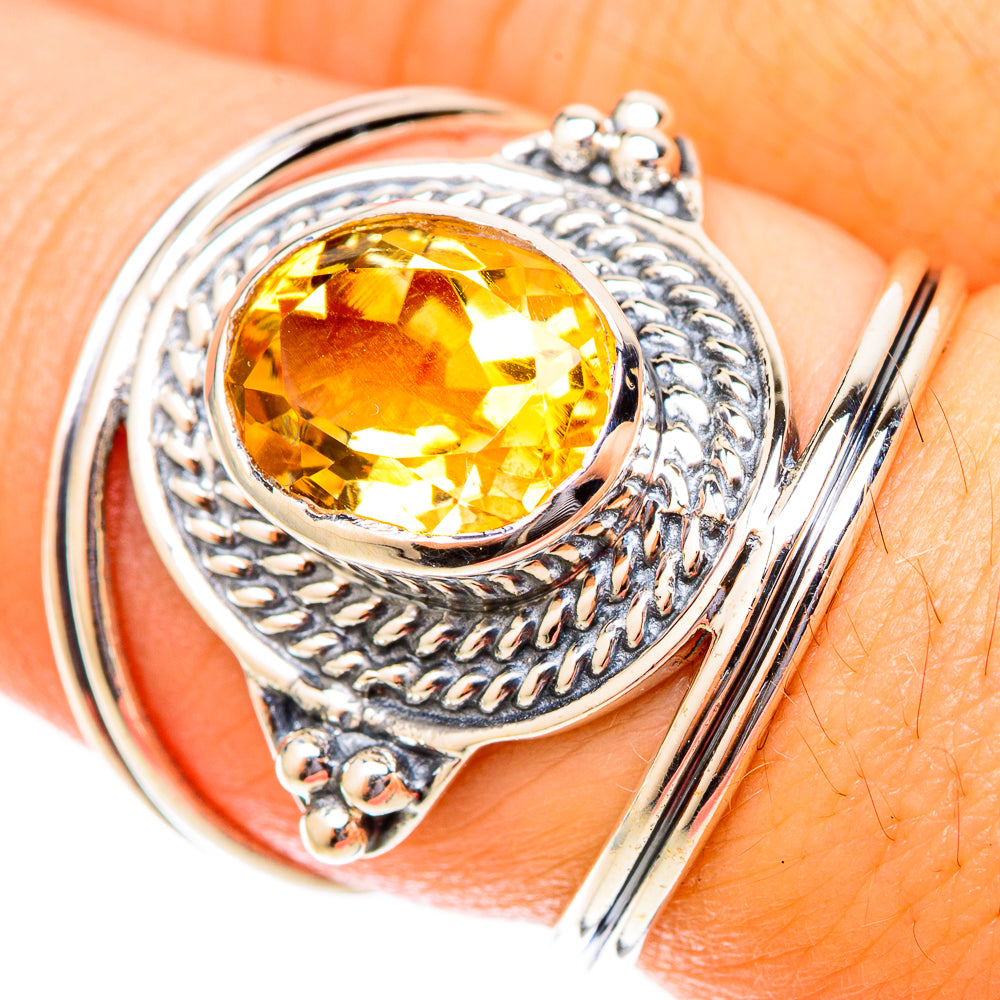 Citrine Rings handcrafted by Anasilvercos - RING119826