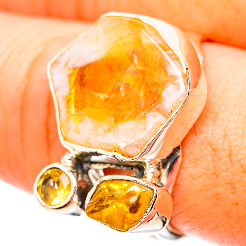 Citrine Rings handcrafted by Anasilvercos - RING119827