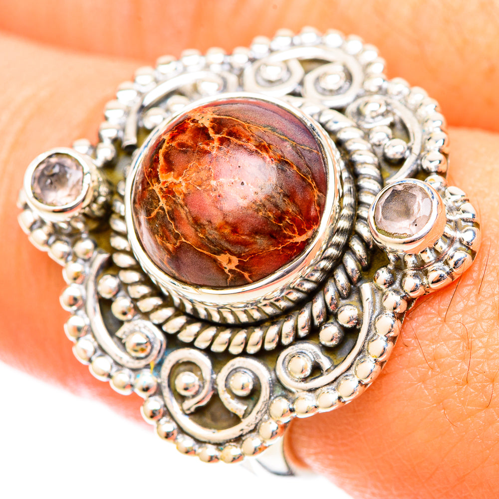 Wild Horse Jasper Rings handcrafted by Anasilvercos - RING119831