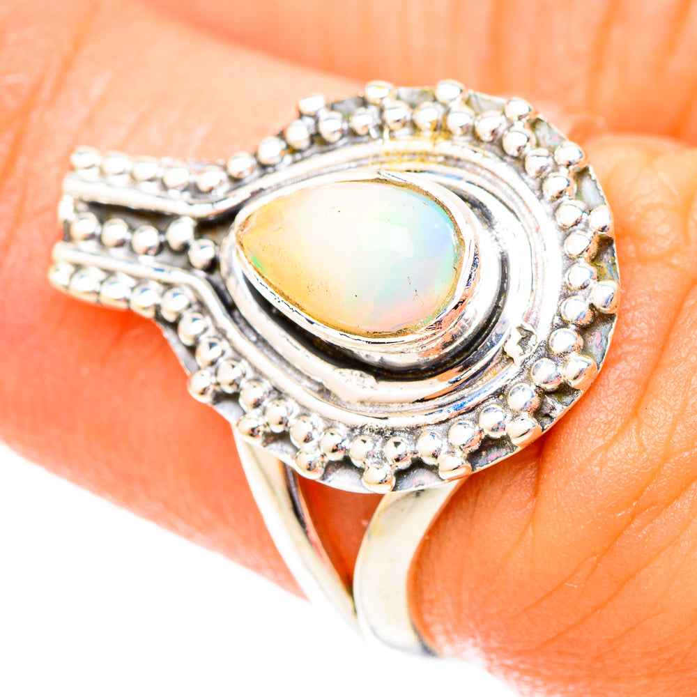Ethiopian Opal Rings handcrafted by Anasilvercos - RING119838