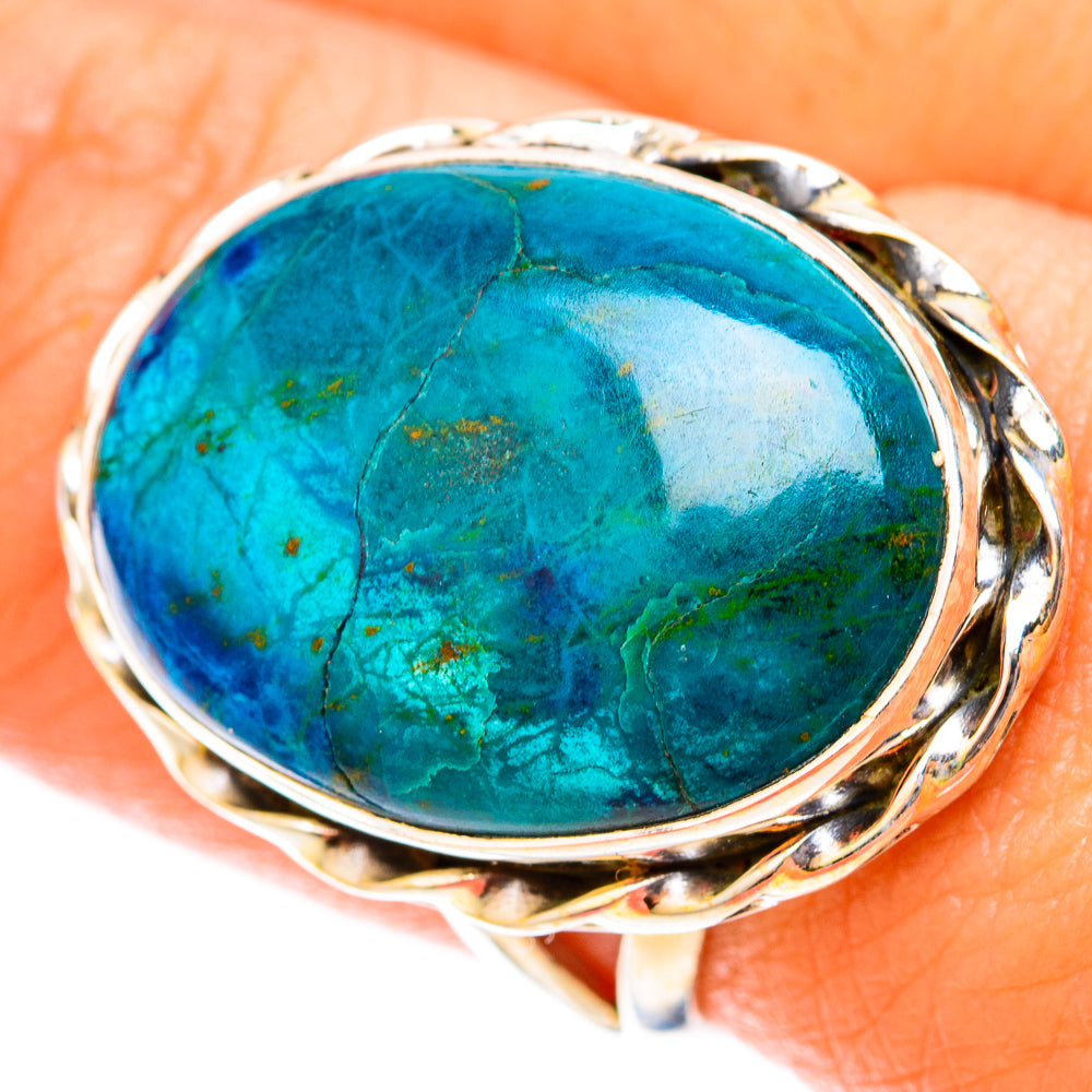 Chrysocolla Rings handcrafted by Anasilvercos - RING119846