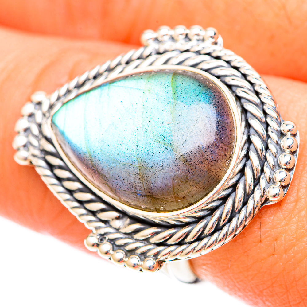 Labradorite Rings handcrafted by Anasilvercos - RING119848