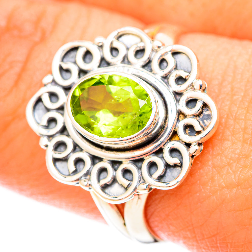 Peridot Rings handcrafted by Anasilvercos - RING119854