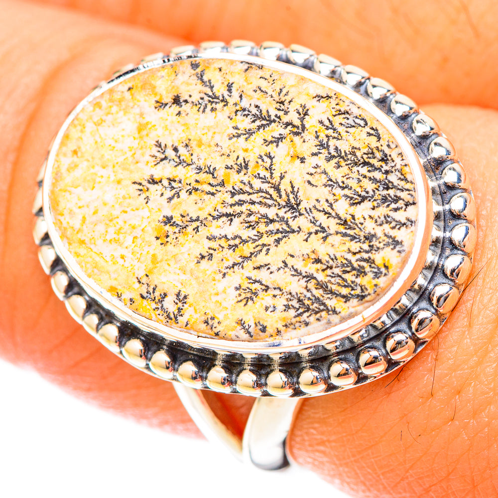Germany Psilomelane Dendritic Rings handcrafted by Anasilvercos - RING119856
