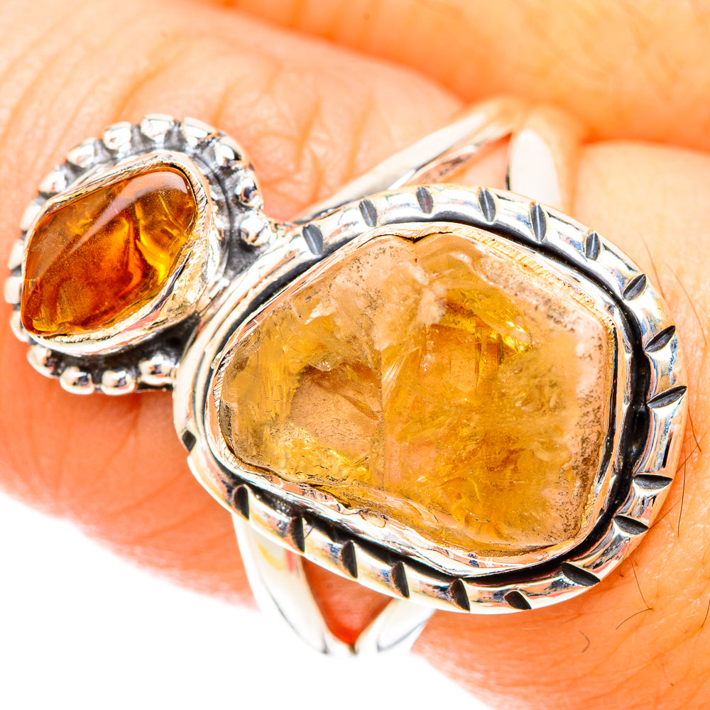 Citrine Rings handcrafted by Anasilvercos - RING119859