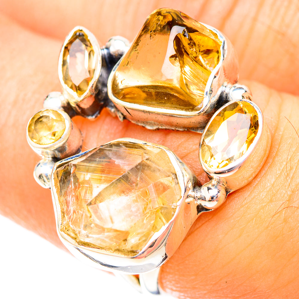 Citrine Rings handcrafted by Anasilvercos - RING119860