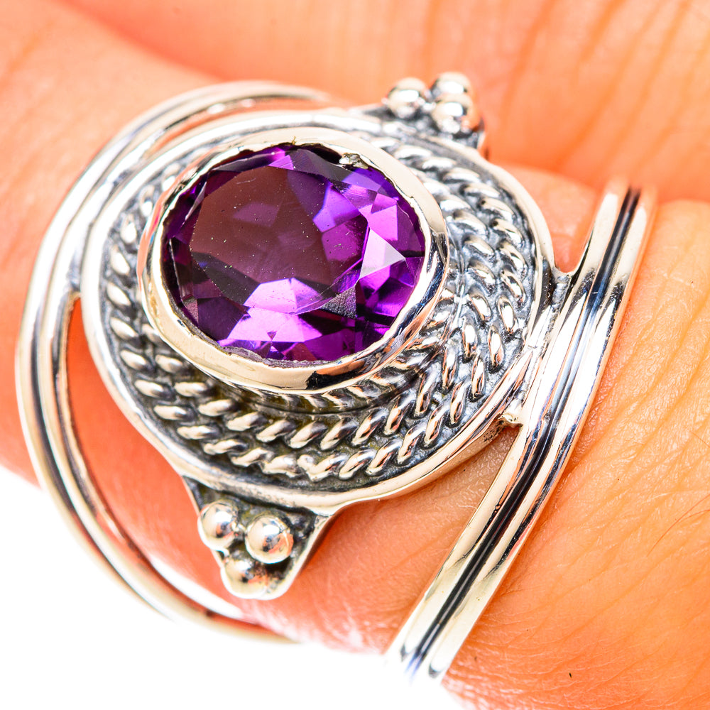 Amethyst Rings handcrafted by Anasilvercos - RING119863