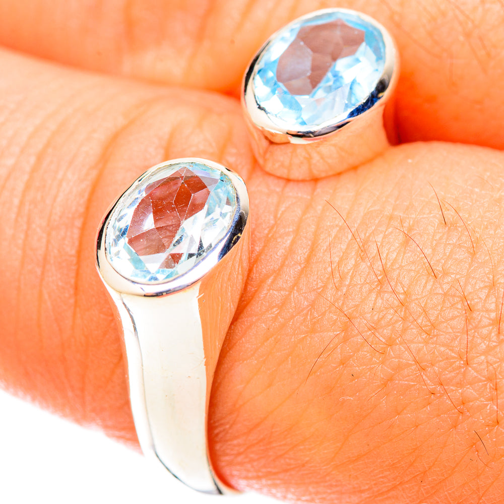 Blue Topaz Rings handcrafted by Anasilvercos - RING119876