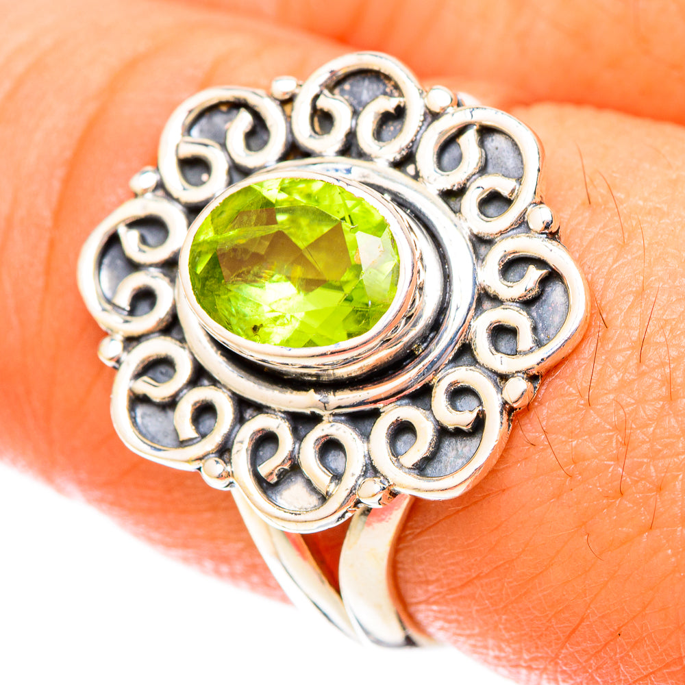 Peridot Rings handcrafted by Anasilvercos - RING119883
