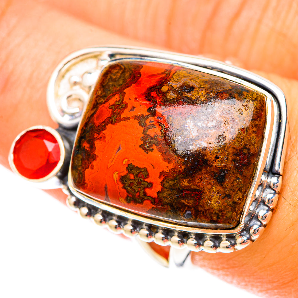Moroccan Agate Rings handcrafted by Anasilvercos - RING119886