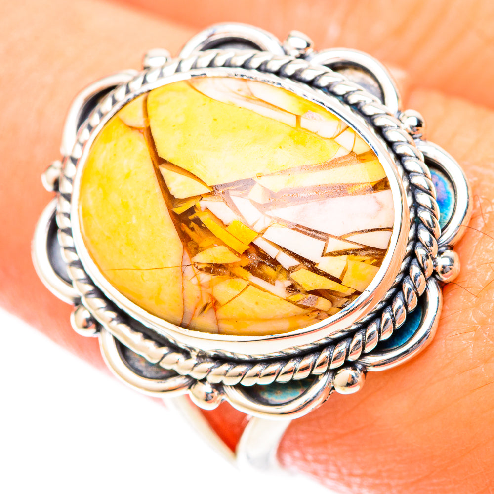 Brecciated Mookaite Rings handcrafted by Anasilvercos - RING119888