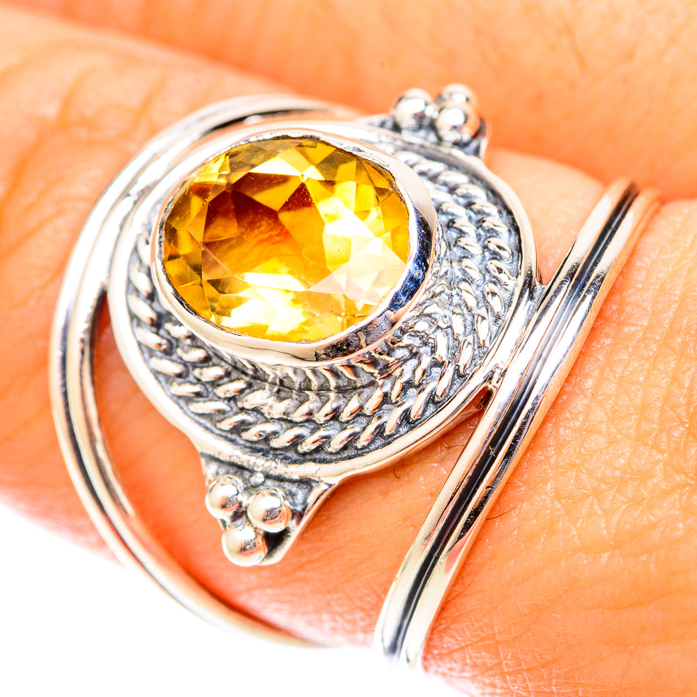 Citrine Rings handcrafted by Anasilvercos - RING119890