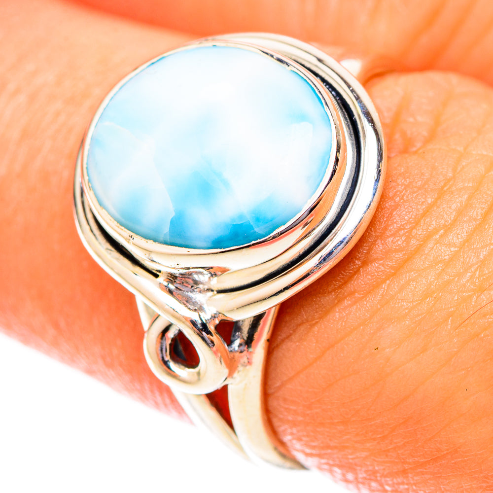 Larimar Rings handcrafted by Anasilvercos - RING119903