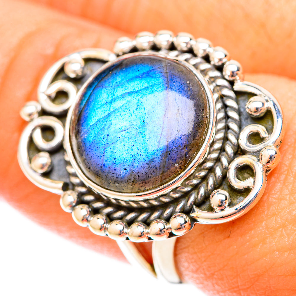 Labradorite Rings handcrafted by Anasilvercos - RING119905