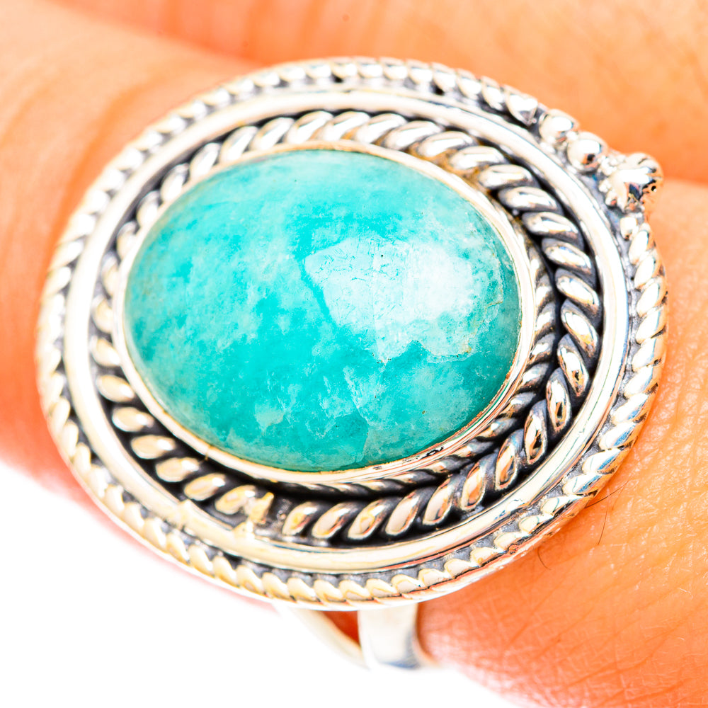 Amazonite Rings handcrafted by Anasilvercos - RING119907