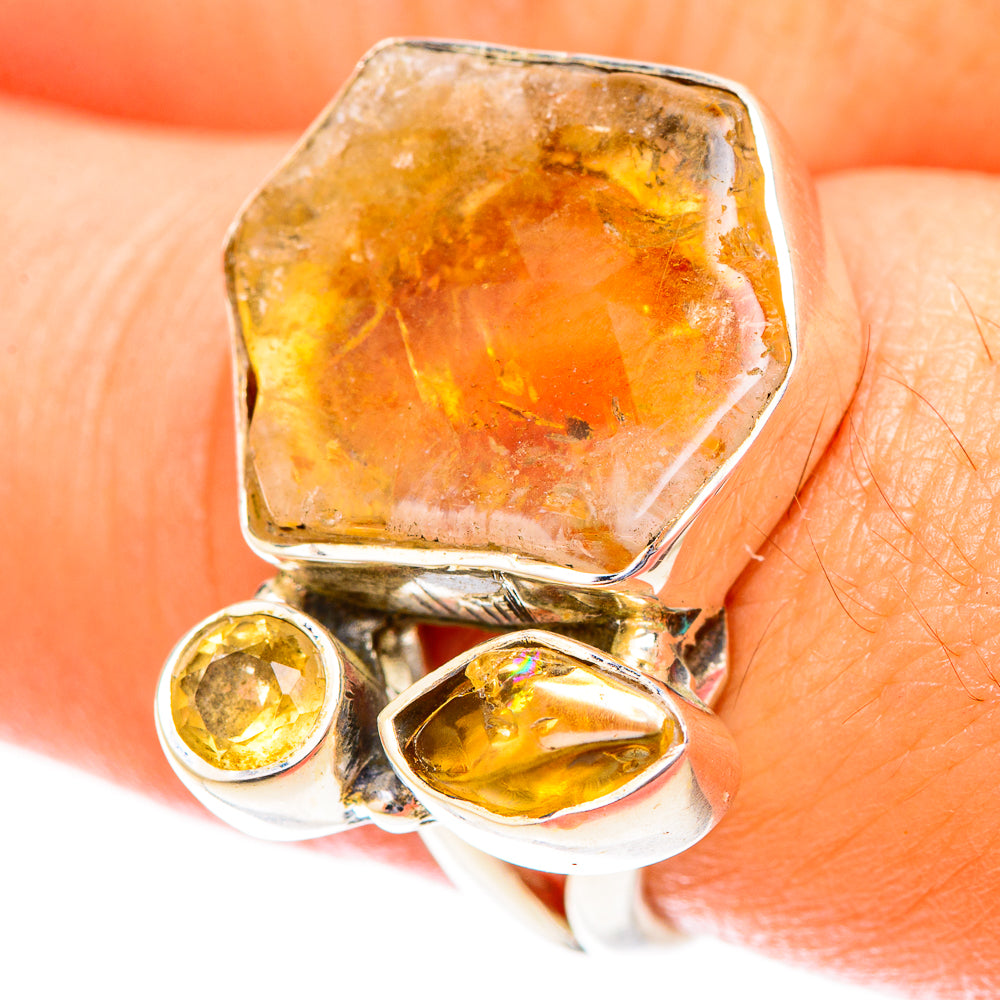 Citrine Rings handcrafted by Anasilvercos - RING119915
