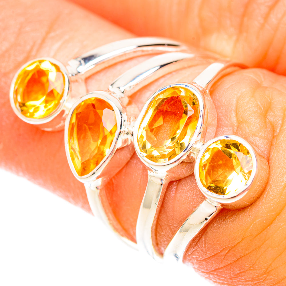 Citrine Rings handcrafted by Anasilvercos - RING119916