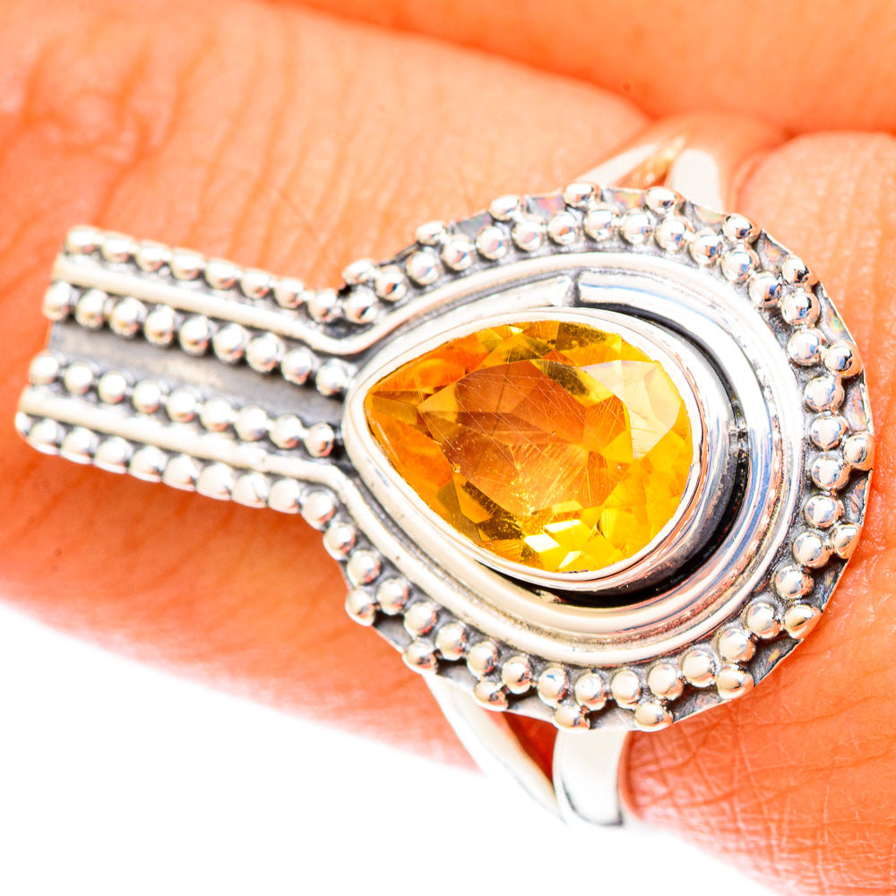 Citrine Rings handcrafted by Anasilvercos - RING119917