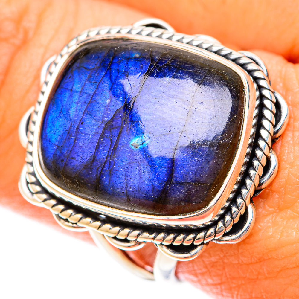 Labradorite Rings handcrafted by Anasilvercos - RING119927