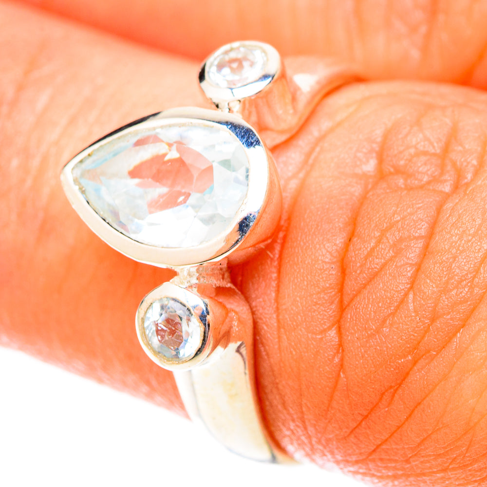 Blue Topaz Rings handcrafted by Anasilvercos - RING119928