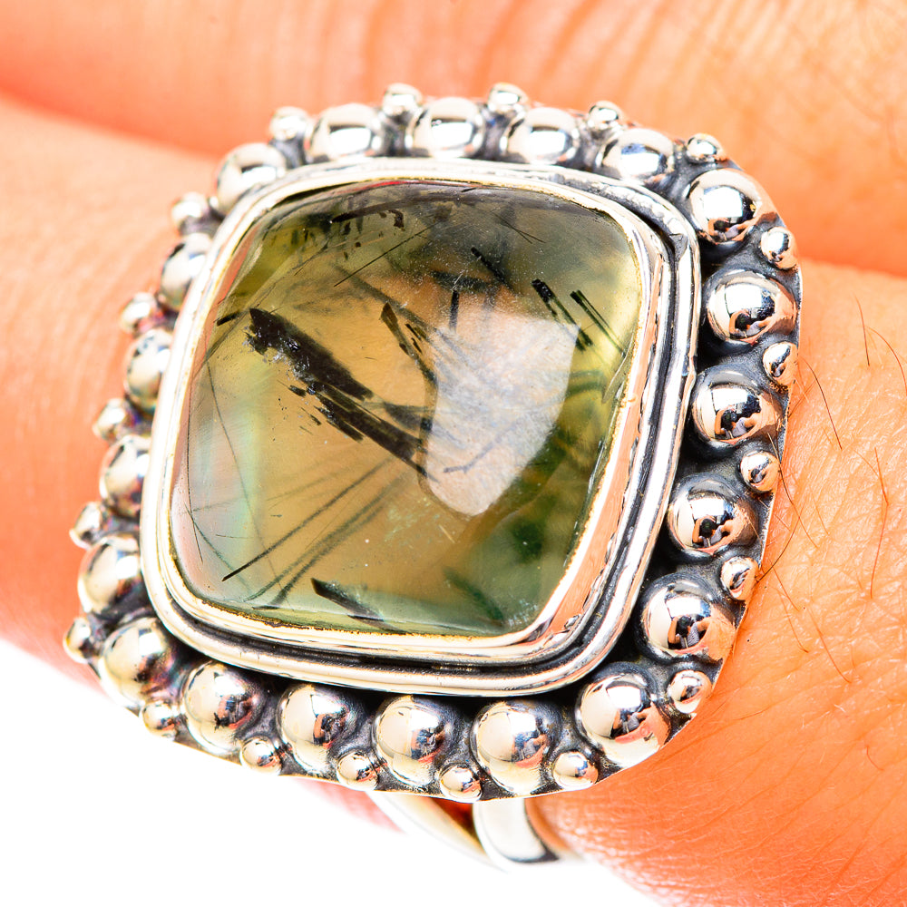 Prehnite Rings handcrafted by Anasilvercos - RING119936