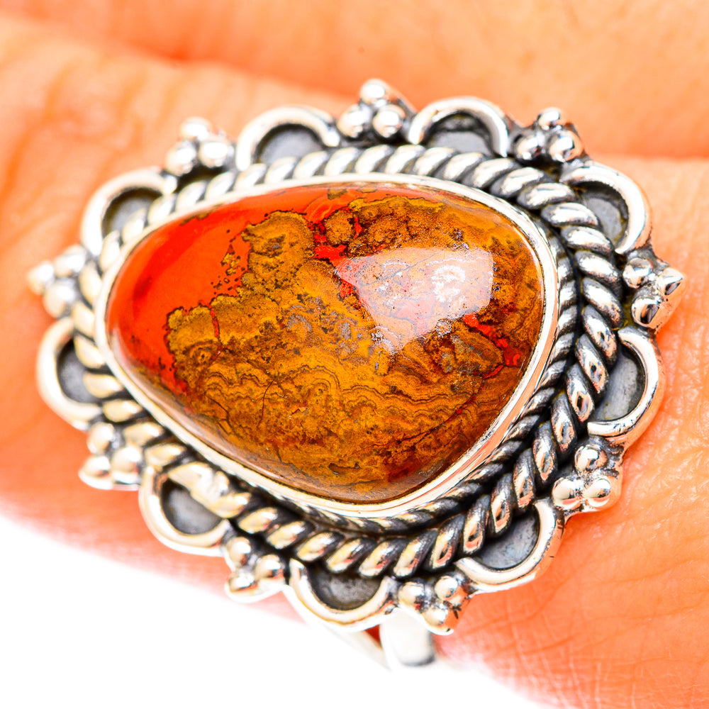 Moroccan Agate Rings handcrafted by Anasilvercos - RING119941