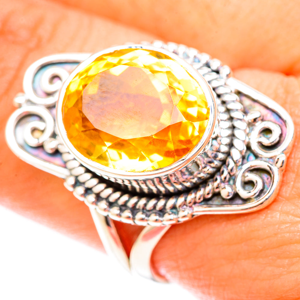 Citrine Rings handcrafted by Anasilvercos - RING119943