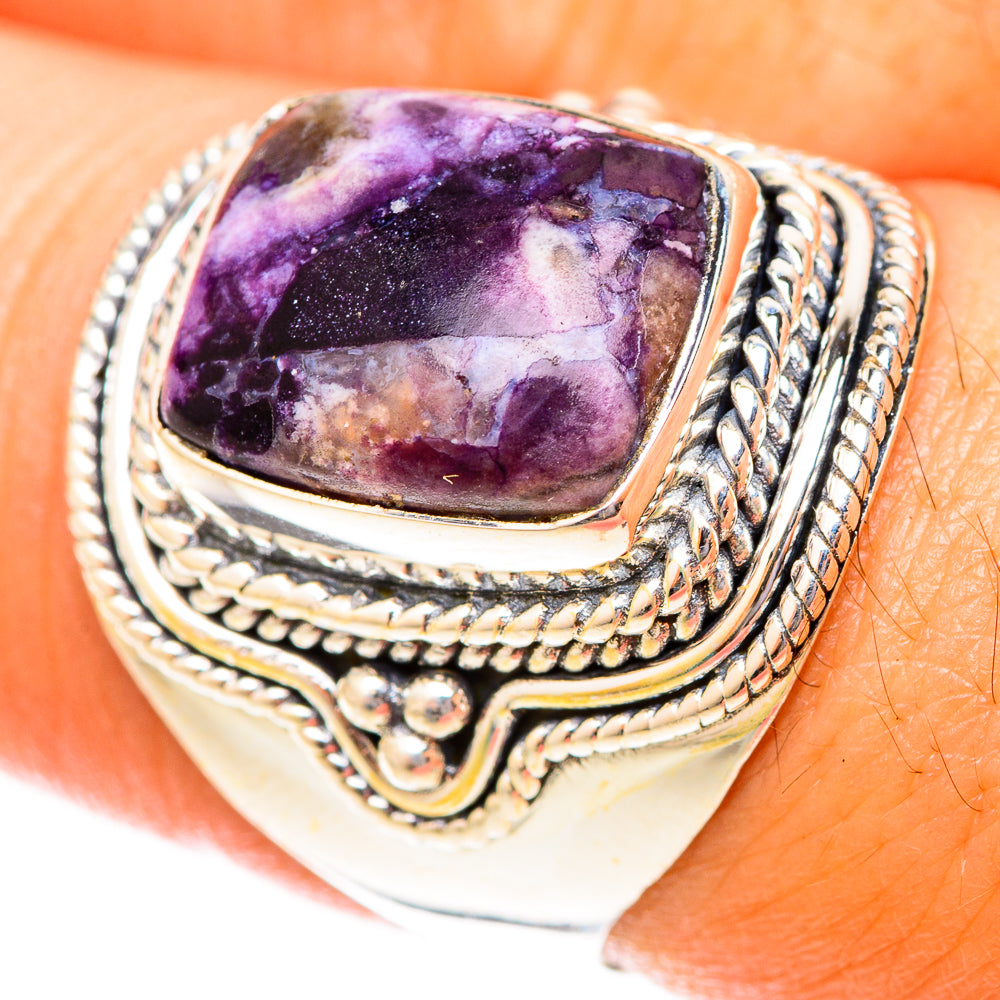 Charoite Rings handcrafted by Anasilvercos - RING119949
