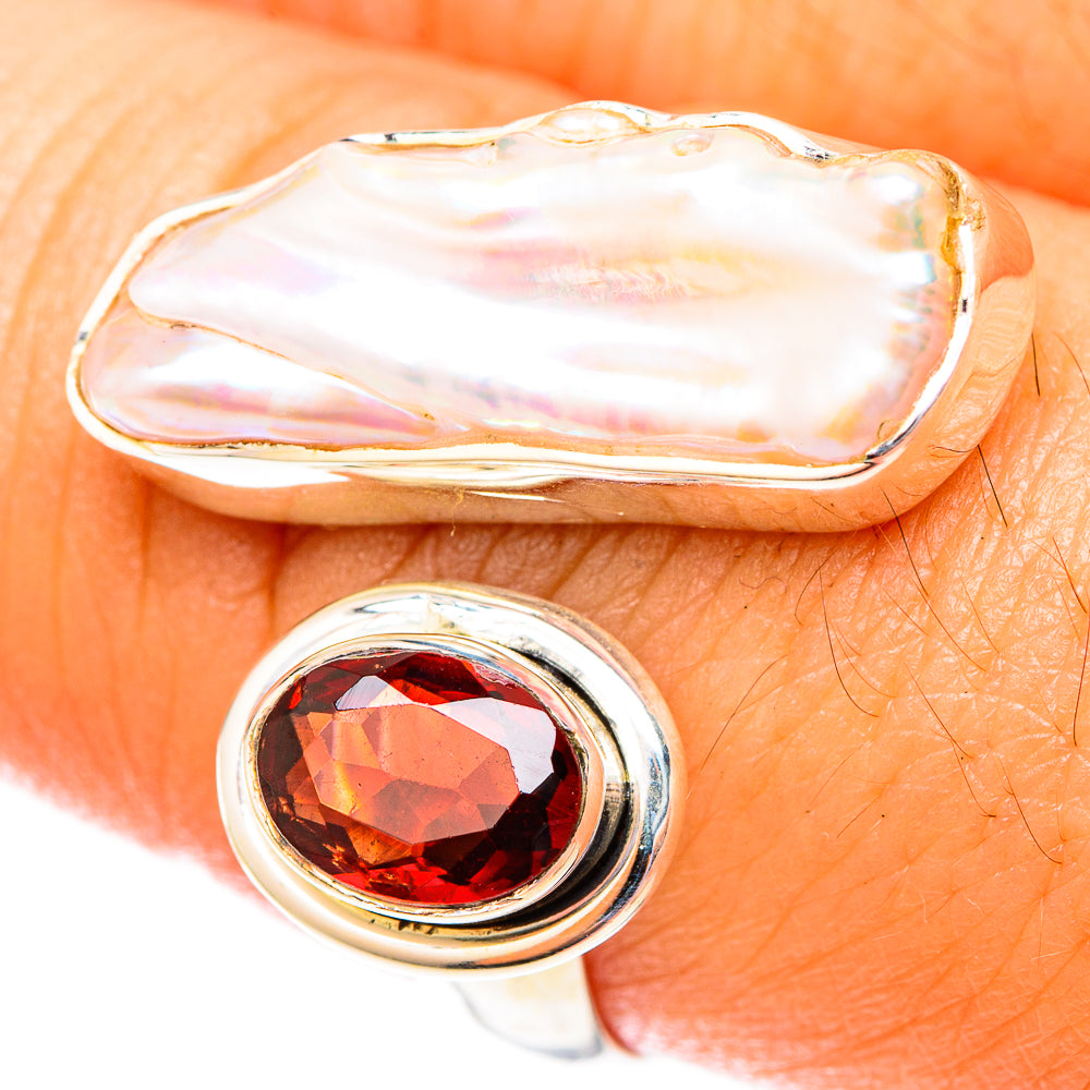 Mother Of Pearl Rings handcrafted by Anasilvercos - RING119953