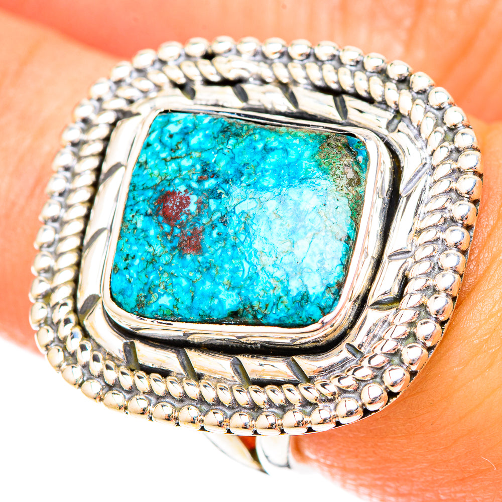 Chrysocolla Rings handcrafted by Anasilvercos - RING119955