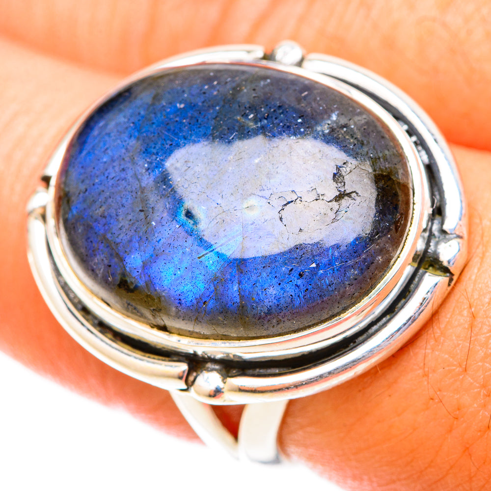 Labradorite Rings handcrafted by Anasilvercos - RING119966