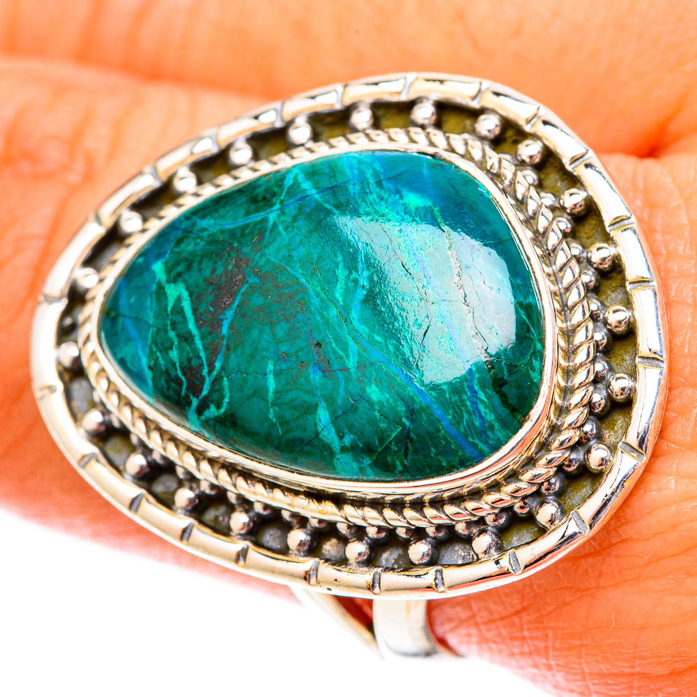 Chrysocolla Rings handcrafted by Anasilvercos - RING119967