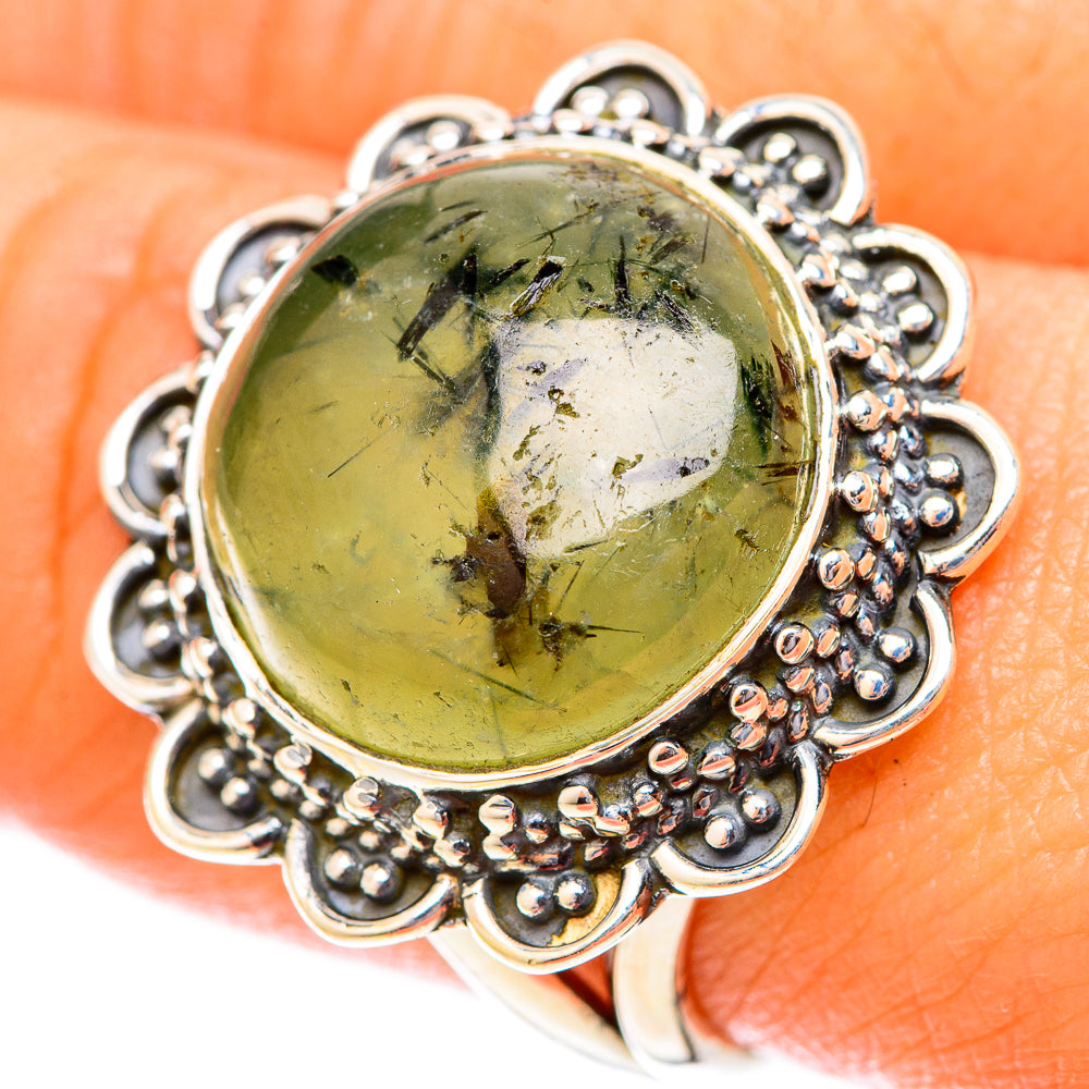 Prehnite Rings handcrafted by Anasilvercos - RING119968