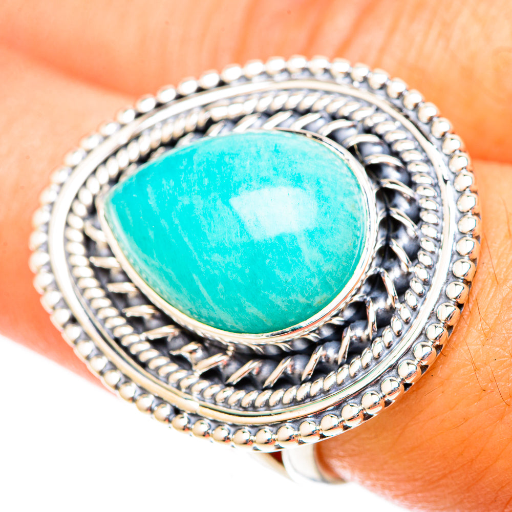 Amazonite Rings handcrafted by Anasilvercos - RING119969