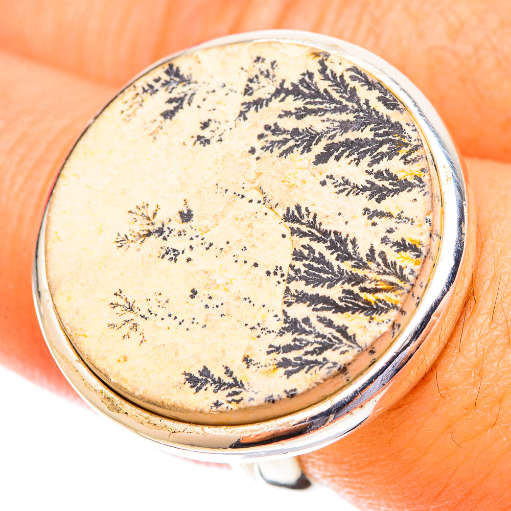 Germany Psilomelane Dendritic Rings handcrafted by Anasilvercos - RING119981