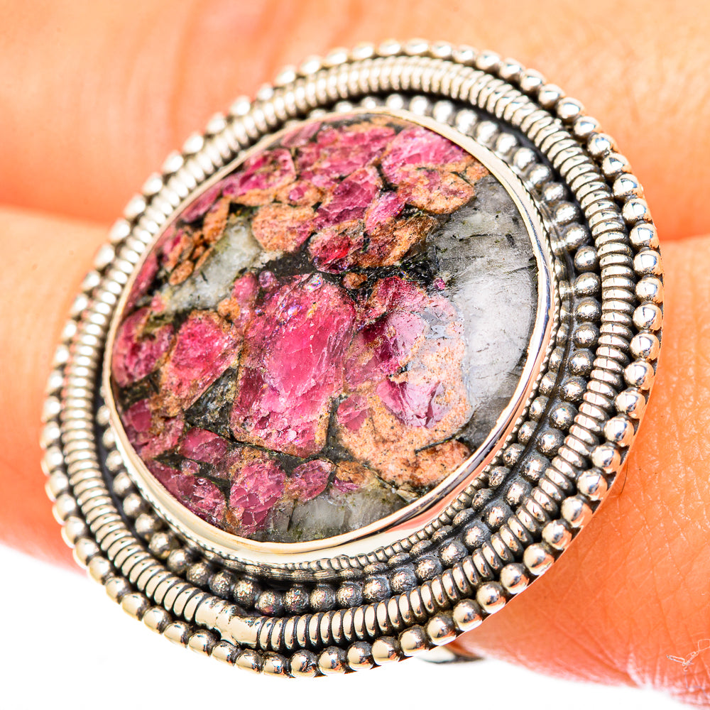 Russian Eudialyte Rings handcrafted by Anasilvercos - RING119989