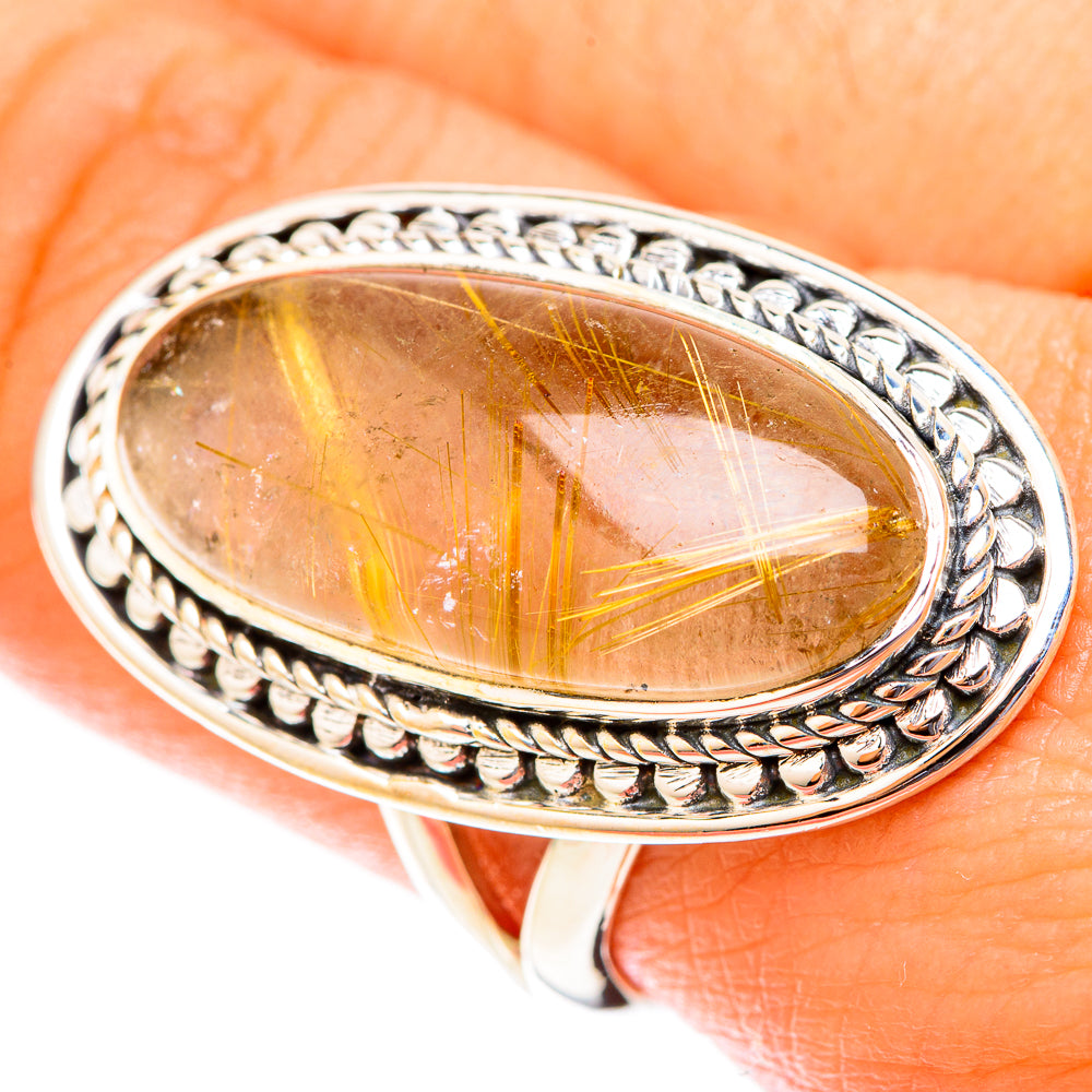Rutilated Quartz Rings handcrafted by Anasilvercos - RING119991