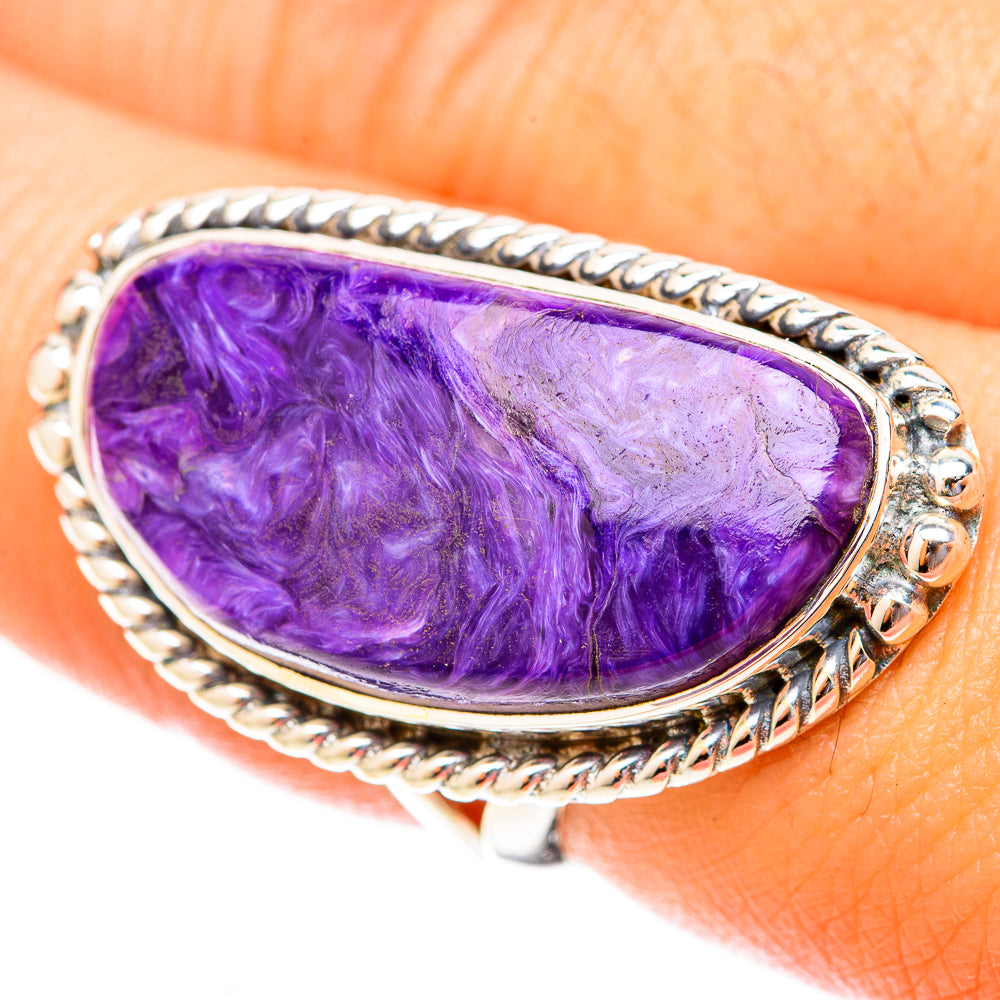 Charoite Rings handcrafted by Anasilvercos - RING119992