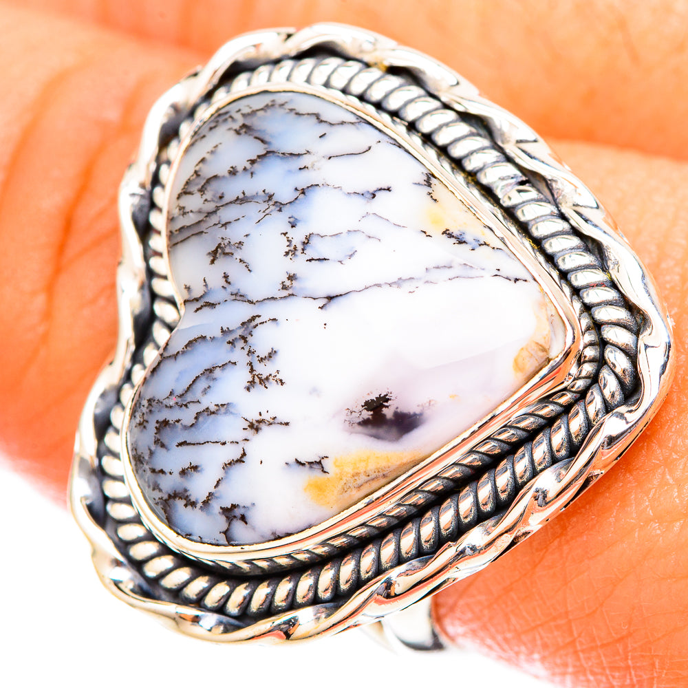 Dendritic Opal Rings handcrafted by Anasilvercos - RING120003